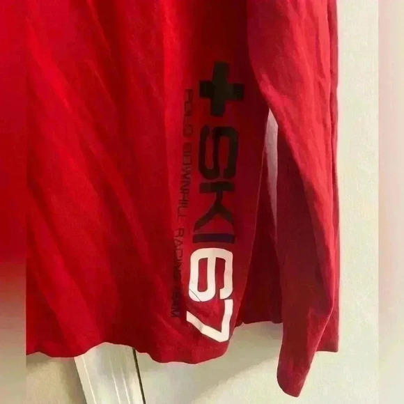 Polo Ralph Lauren suisse slalom racing red long sleeve crewneck Large - Picture 5 of 8